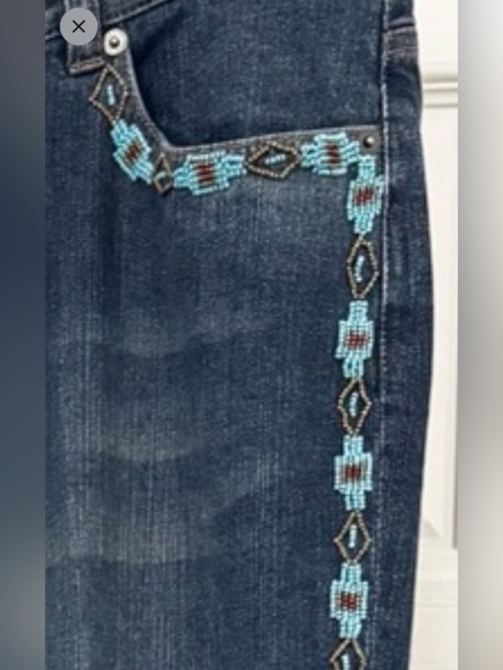Ralph Lauren / Lauren Jeans Beaded Trim Women's Jeans